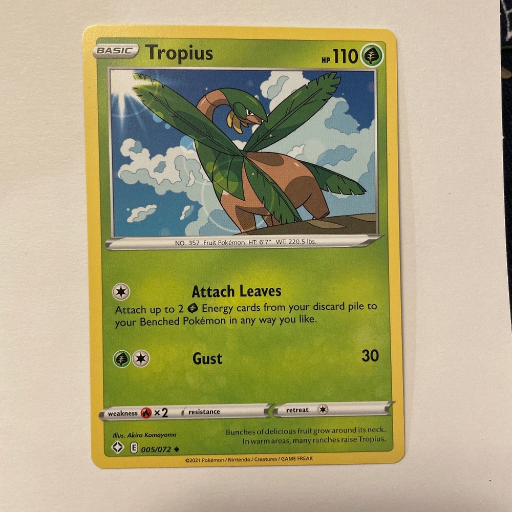 Pokémon card tropius